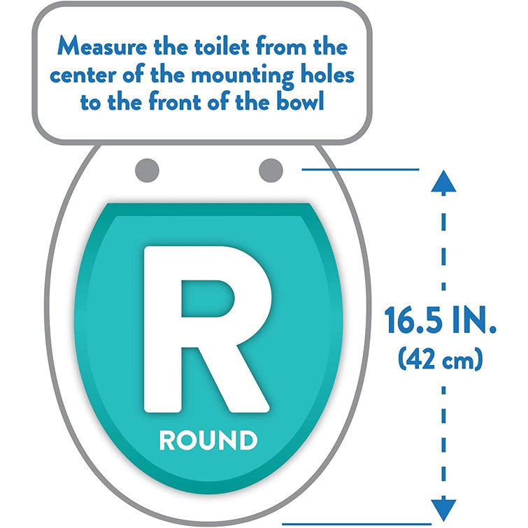 J&V Textiles Embroidered Soft Round Cushioned Toilet Seat Wayfair